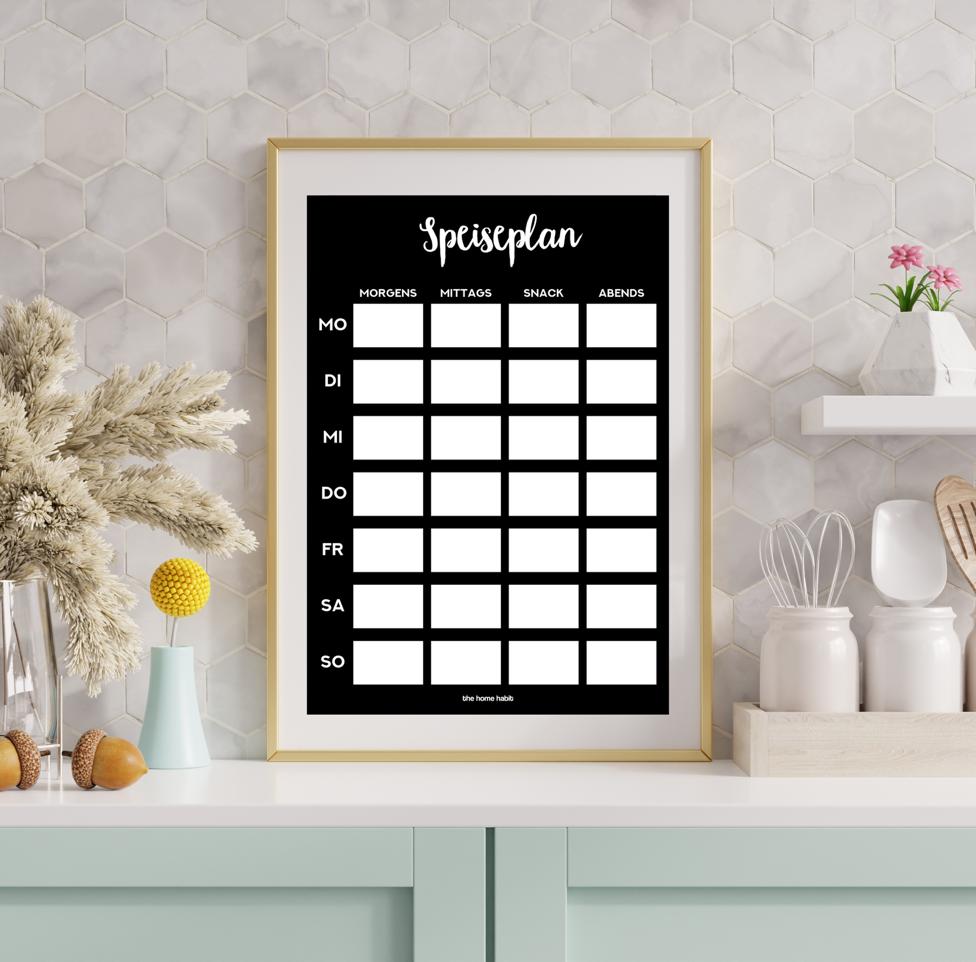 Wöchentlicher Speiseplan, BLACK EDITION
