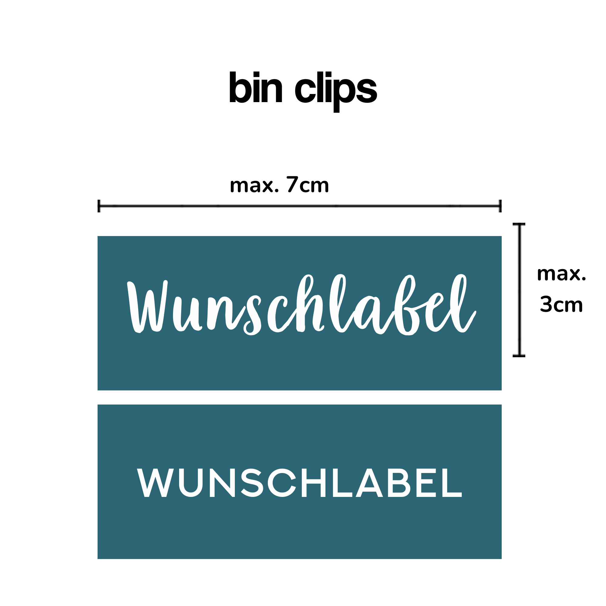 Bin Clips Label