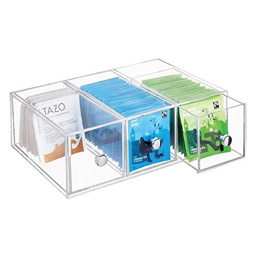iDesign Clarity 3-Schubladen Bad Organizer L17,8xB8,6xH22,9 cm - The Home Habit